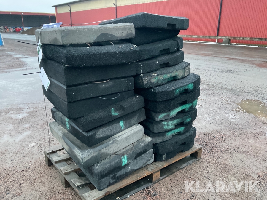 Stabiliserande fotplatta till varningskon Givakt-torn 15 kg 26 st
