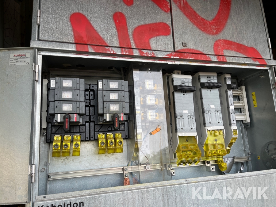 Elskåp kabeldon ABB, Värmdö, Klaravik auktioner