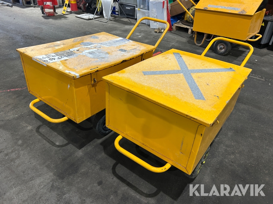 Verktygsvagnar Hörby Bruk 150 liter max 200 kg 2st