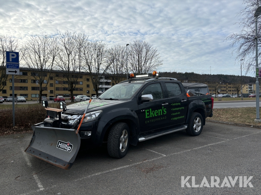 Pickup Isuzu ATFS D-Max Crew Cab 2.5 4WD med Hilltip vikplog och sandspridare