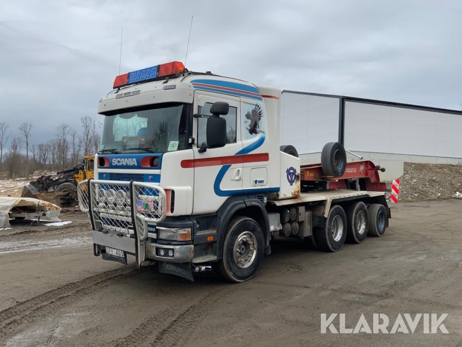 Tungdragare Scania R164 580 Tridem