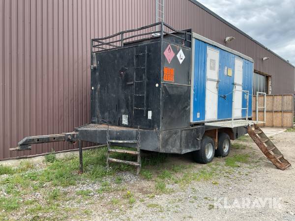 Depåvagn / Personalvagn med tank 4m3