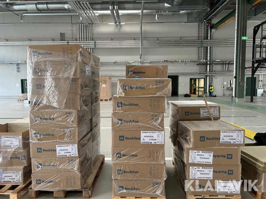 Undertaksplattor Rockfon Sonar Activity ca 40 lådor