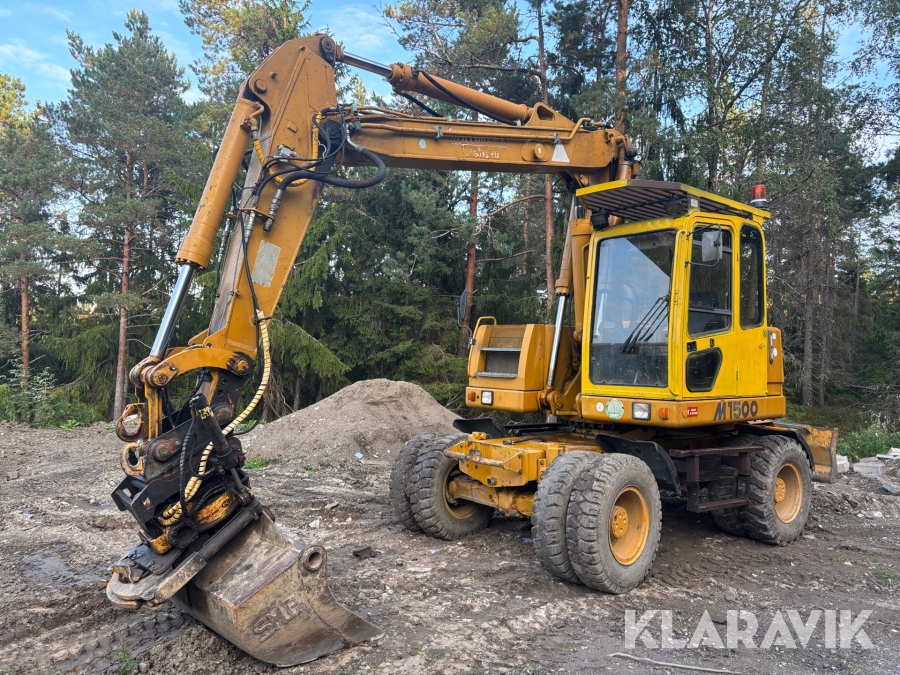 Grävmaskin Hydrema M1500 med tiltrotator & redskap