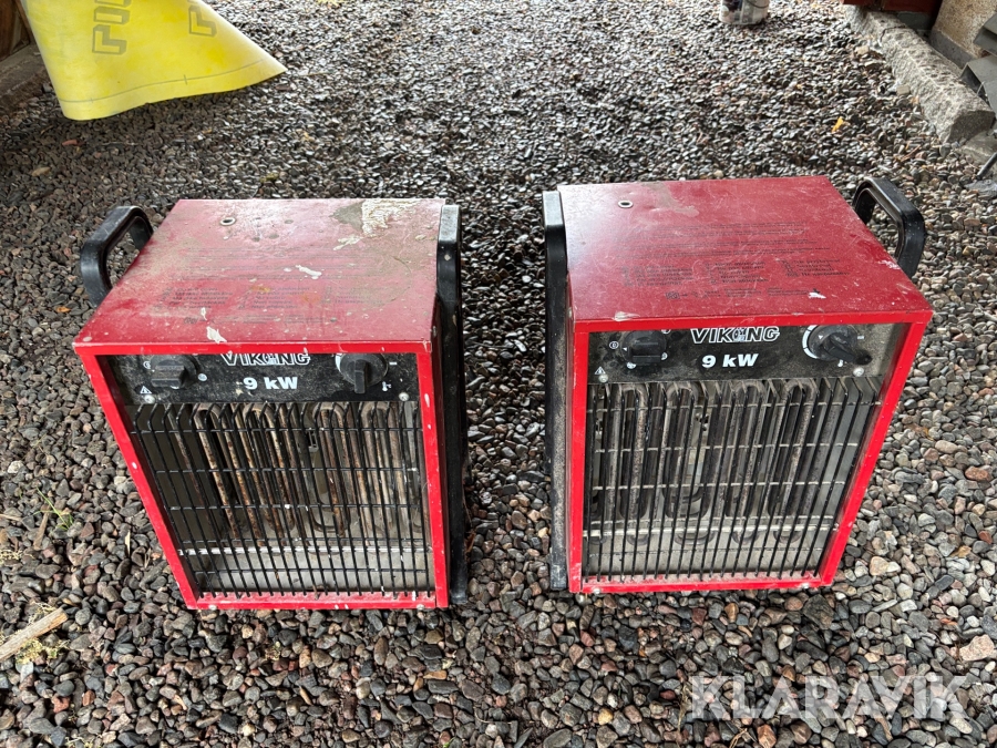 Byggfläkt Viking 29436N 9 kW 2 st