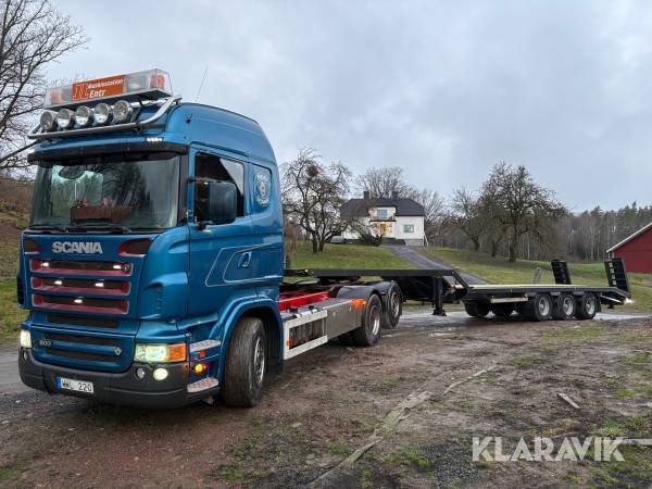 A-Traktor med maskintrailer Scania R500