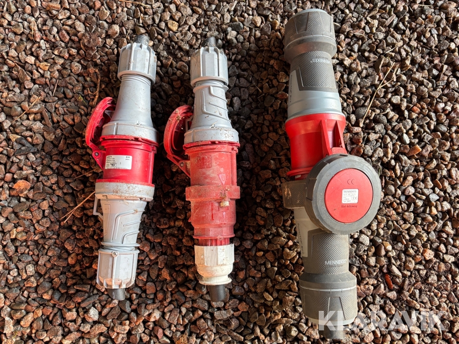 Elhandske Malmbergs och Mennekes 3 st