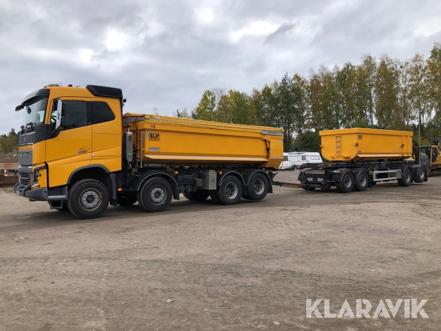 Kassettbil Volvo FH 16 med kassettsläp