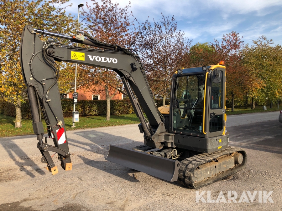 Grävmaskin Volvo ECR58D med centralsmörjning