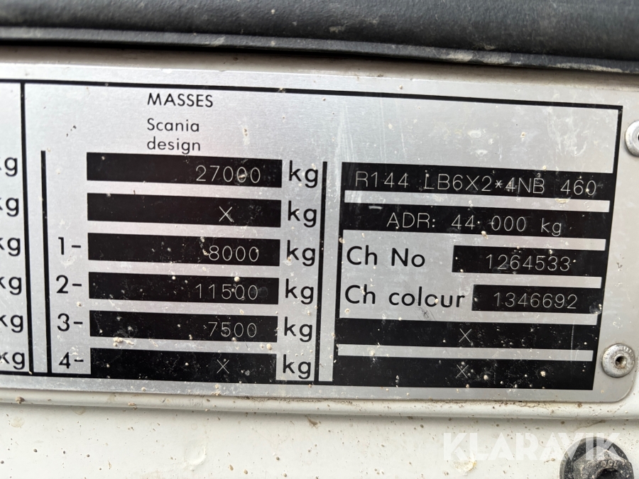 Dragbil Scania 460 144L