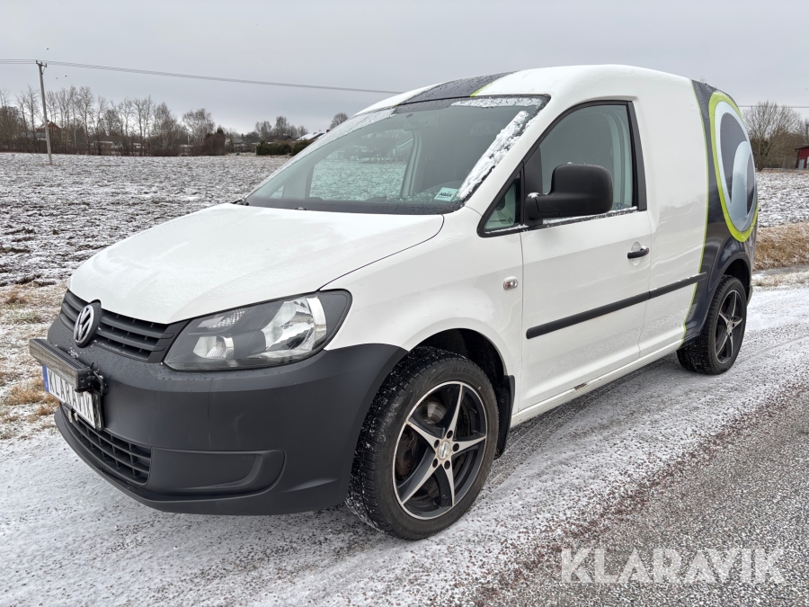 Skåpbil Volkswagen Caddy med verkstadsinredning