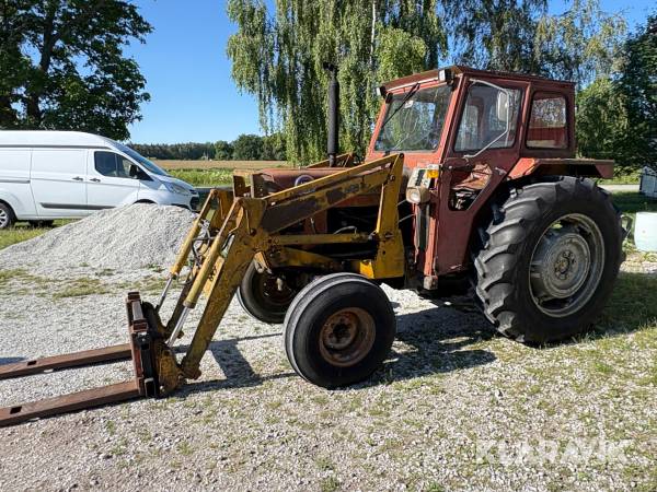 Veterantraktor Massey Ferguson 185S med lastare & gafflar