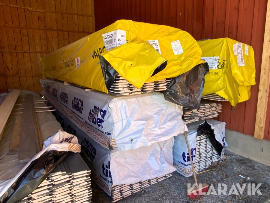 Stort parti målad panel Zpanel 22x145, Lekeberg, Klaravik a