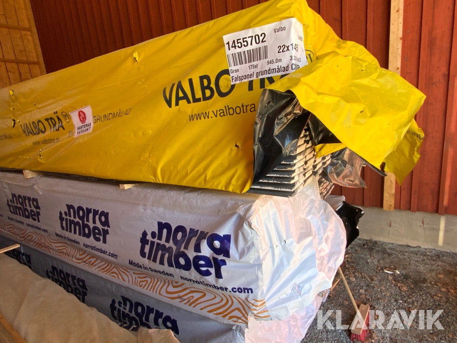 Stort parti målad panel Zpanel 22x145, Lekeberg, Klaravik a