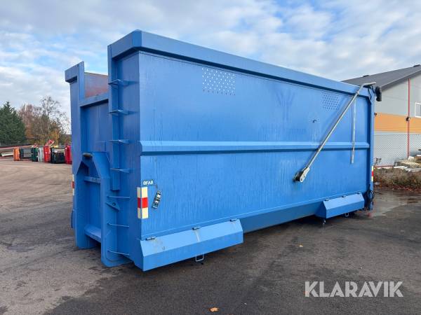 Lastväxlarecontainer BFAB LV-38 med vibrator och rulltäckning