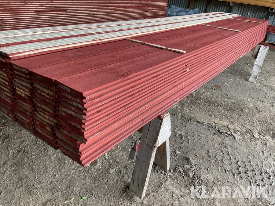 Falsad spårpanel (ytterpanel ) 22x170 med raka kanter