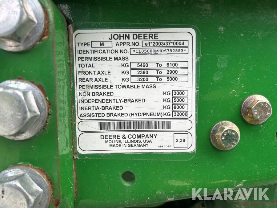 Traktor John Deere 5080 M