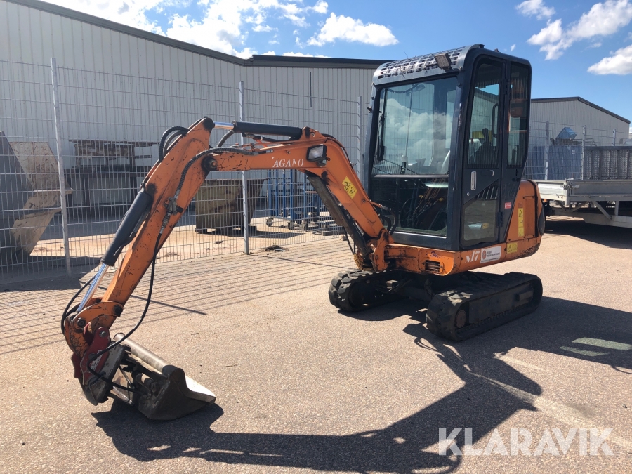 Grävmaskin Nagano N17 Inkl släp 