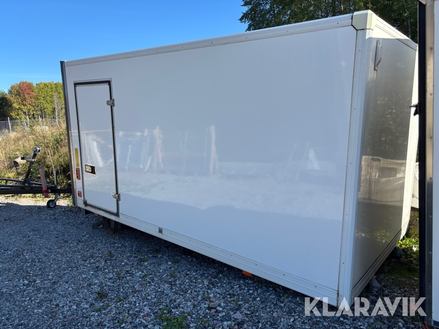 Glasfiberskåp till transportbil ABC Karossen med bakgavellift