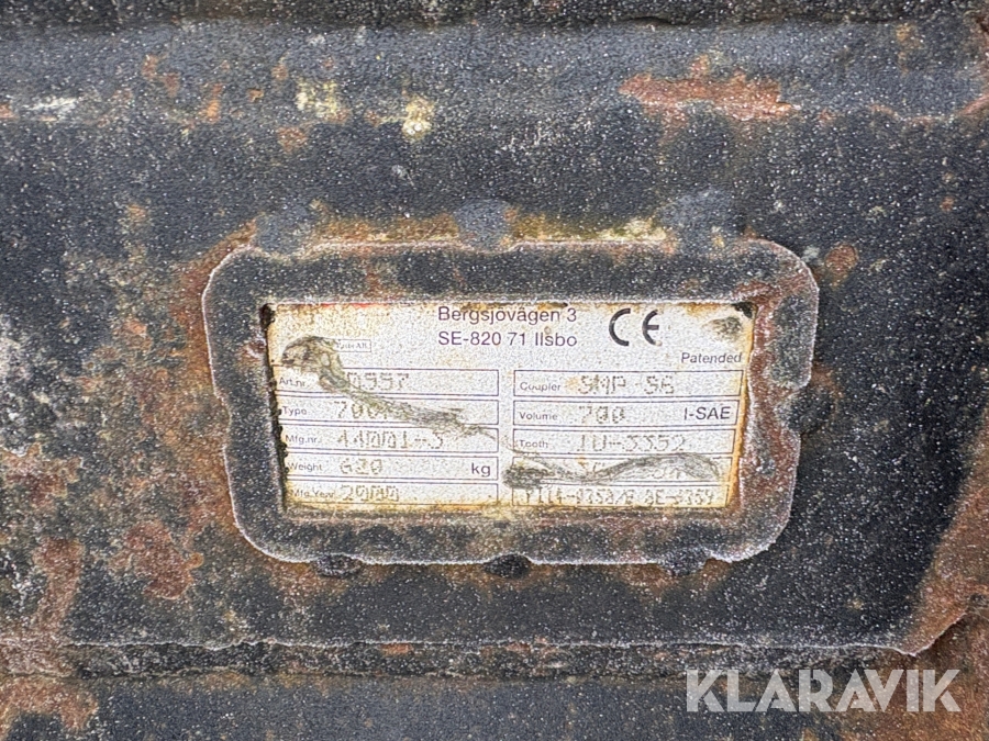 Grävmaskin Volvo EWR170E med grävsystem och många redskap