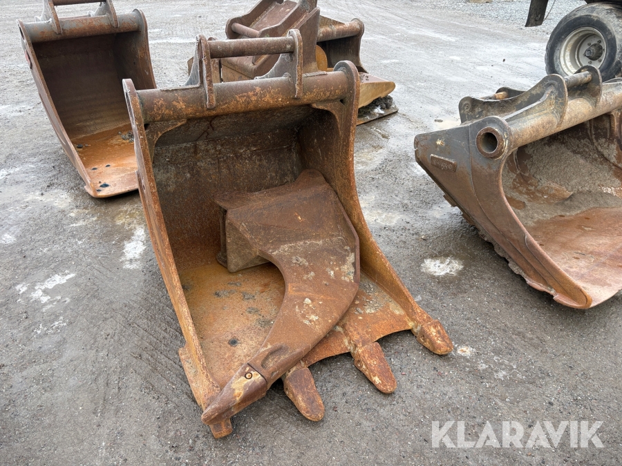 Grävmaskin Volvo EWR170E med grävsystem och många redskap