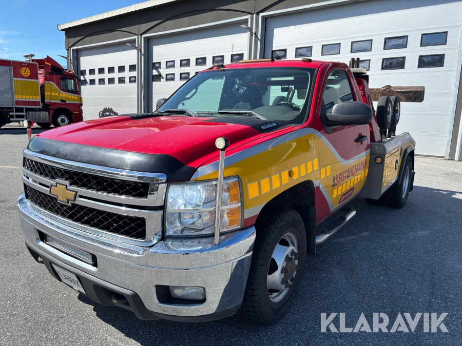 Bärgningsbil Chevrolet Silverado 3500 HD V8 fyrhjulsdriften