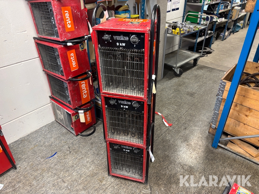 Värmefläktar Viking 1600 3st