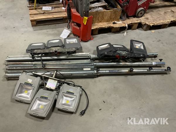 Belysningsmaster 3 st