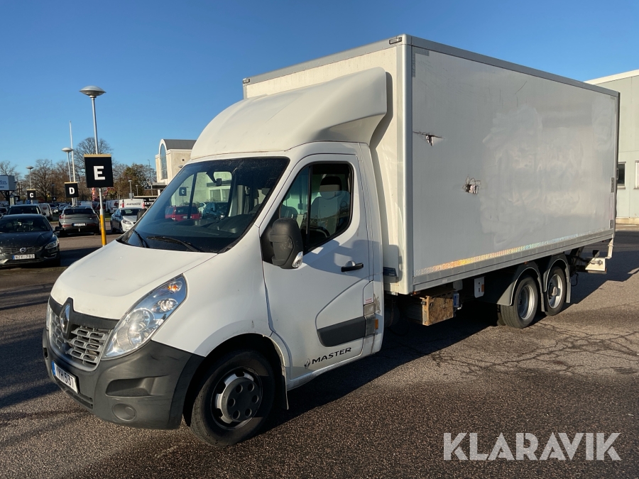 Dragbil Renault Mastermed skåptrailer 