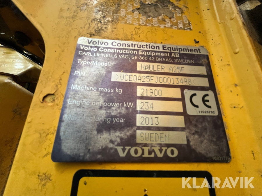 Dumper Volvo A25F