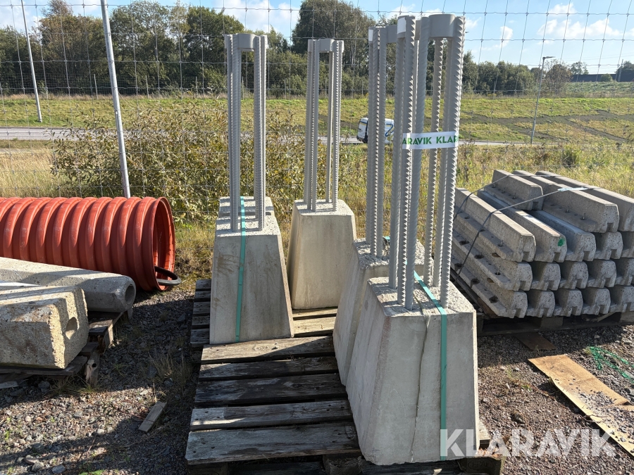 Fundament till belysningsstolpe 5 st