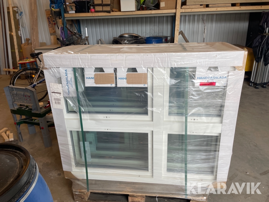 Fönster / Flaggfönster 4 st med aluminium utsida