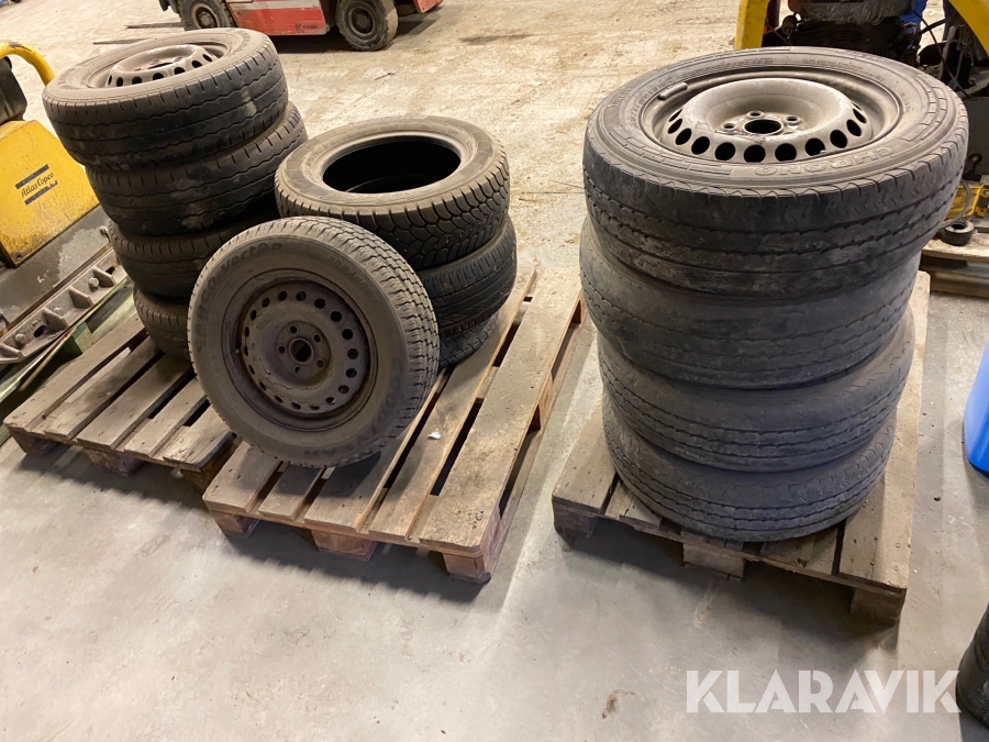 Parti däck och hjul 12 st