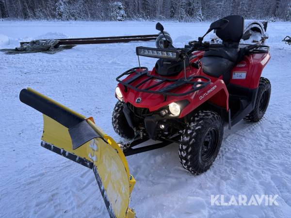 ATV Can-Am Outlander 450 med plogblad