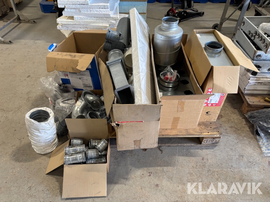 Diverse ventilationstillbehör 1st pall