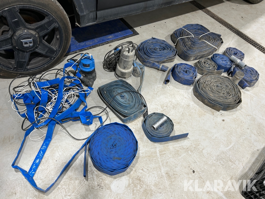 Dränkpumpar + slangar Biltema