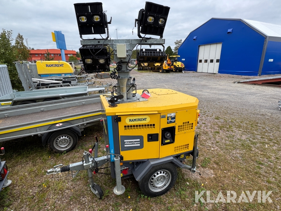 Belysningsmast dieseldriven Atlas Copco Highlight h5+