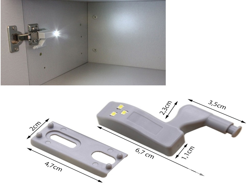 Ledbelysning kök/garderober CREE 5pack 