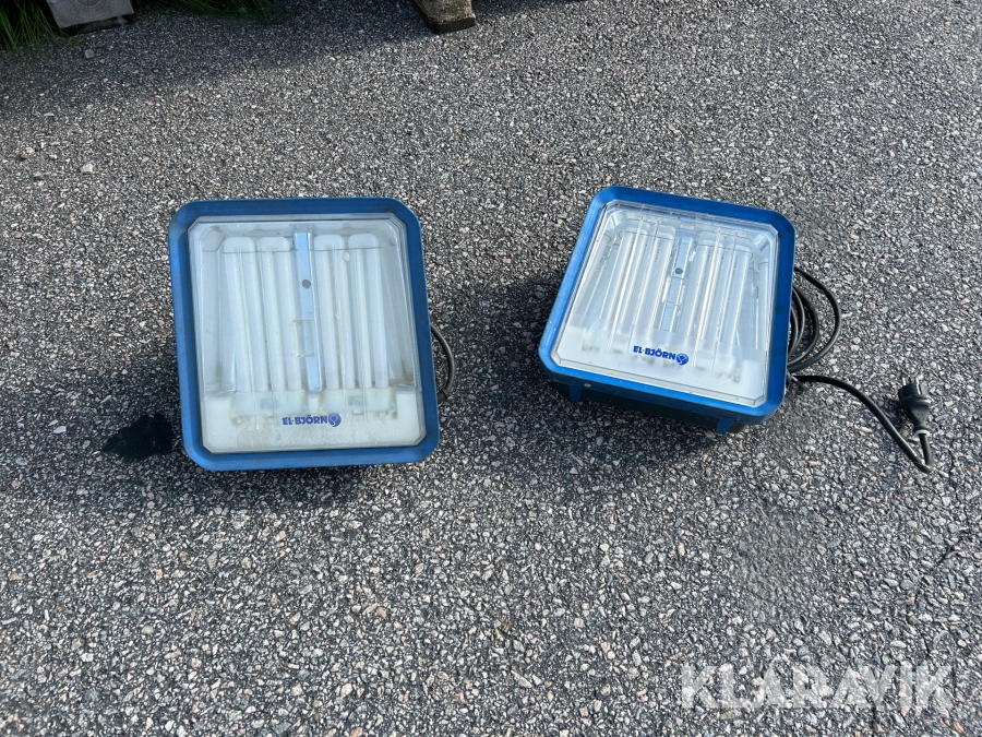 Bygglampor 2st El-Björn 