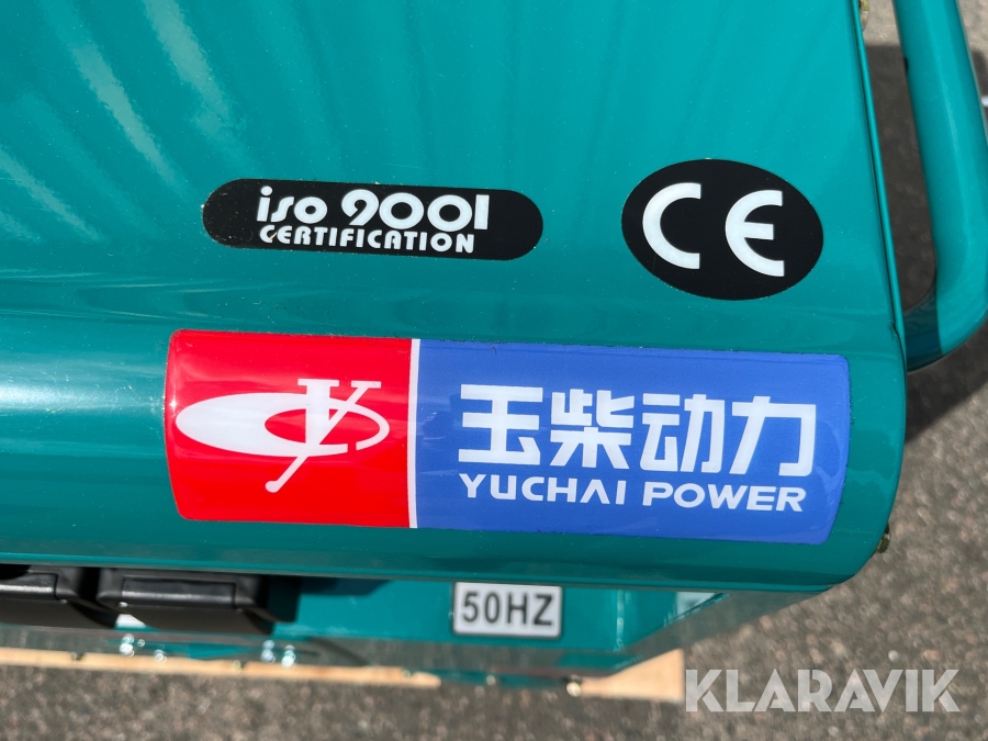 Generator Yuchai Power YC9800T, Jönköping, Klaravik auktione