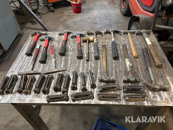 Hammare, insektsnyckelsats, Slaghacka parti