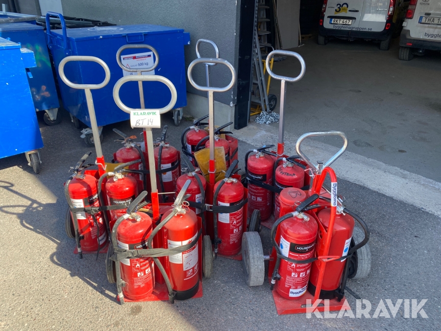 Brandsläckarvagnar Houseguard 7 st