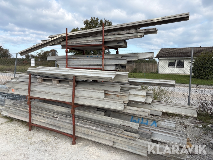 Aluminiumbalk Aluma System 6 korgar