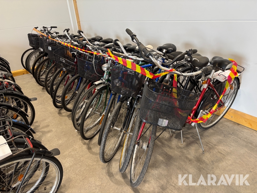 Parti med begagnade cyklar olika modeller 20 st