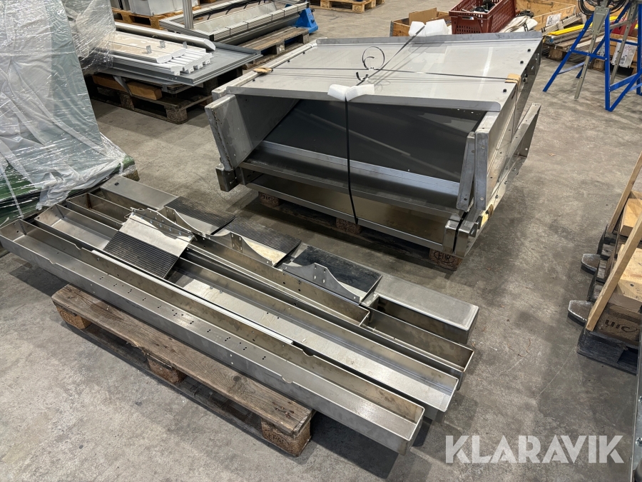 Rostfri arbetsbänk - 2st