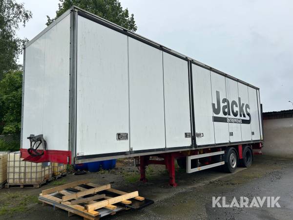 Släp / citytrailer Hrd Ntz med öppningsbar sida och bakgavellyft