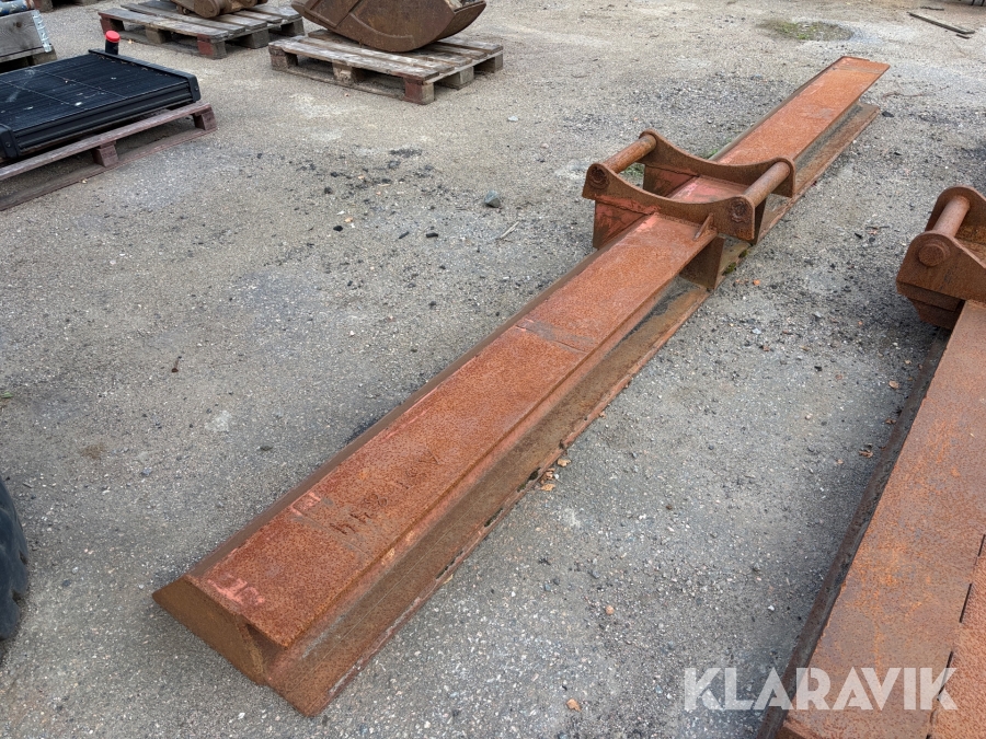 Planeringsbalk 3,94 m med S60 fäste