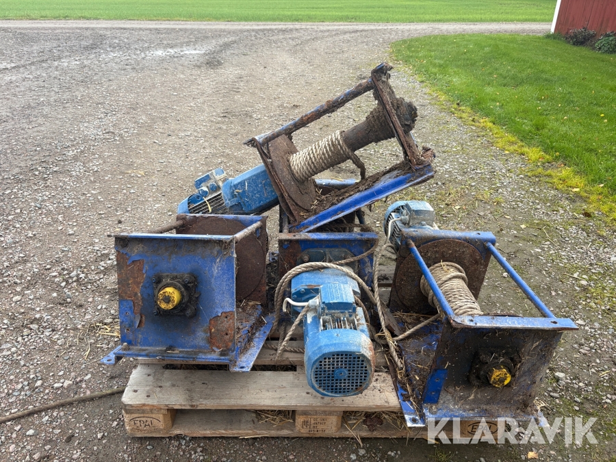 Linspel och delar till utgödsling Sveaverken 8 st