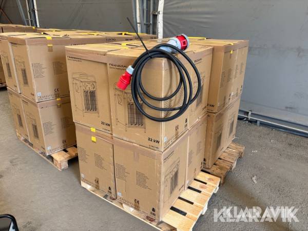 Värmefläktar 8 st Trotec TDS 100 med kabel