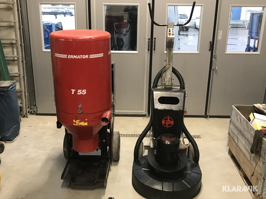 Paket med Golvslip HTC-800 och Ermator T55